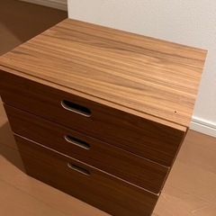 【定価半額】無印良品　スタッキングチェスト2点セットの画像