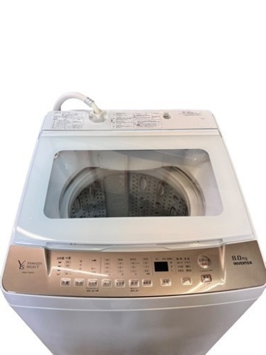 NO.1362 【2023年製】ヤマダセレクト 全自動洗濯機 8kg YWM-TV80G1 生活家電 家電