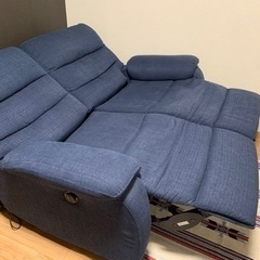家具 ソファ 2人掛け電動リクライニングソファの画像