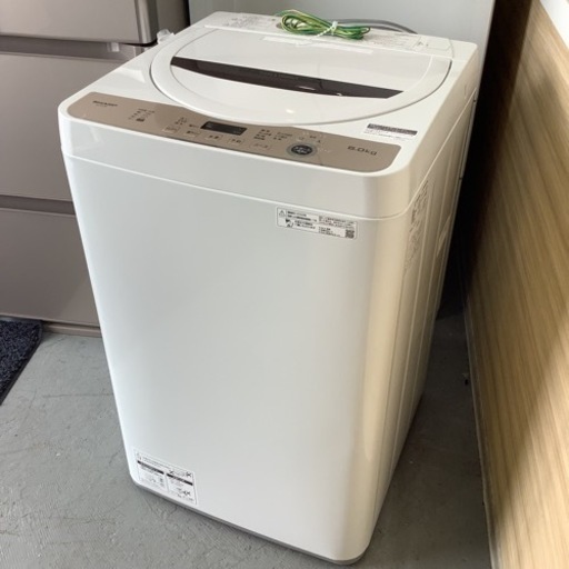 ＊【動作品】2022年製 SHARP 全自動洗濯機 6.0kg ES-GE6F-T シャープ 全自動電気洗濯機 家電 縦型洗濯機 縦型