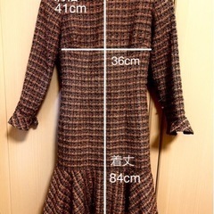 「6」ツィードワンピースの画像