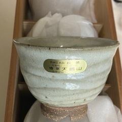   萩焼 湯呑み 5個セット 新品未使用の画像
