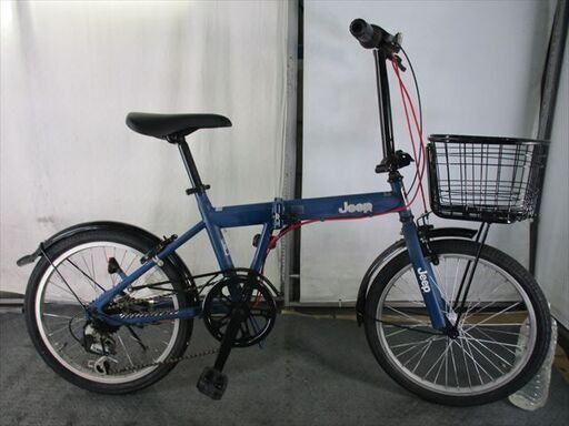Jeep 折りたたみ自転車 青