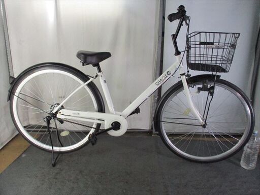 D490　★限定特価★ 中古自転車 【　27インチ　軽快車　白　ノーパンクタイヤ 】