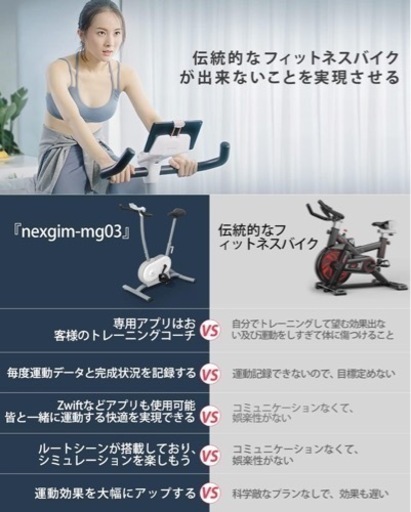 フィットネスバイク  NEXGIM-MG03