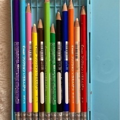 こするときえる色えんぴつ　使いかけの画像