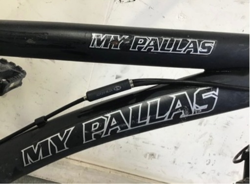 307●岐阜発 MY PALLAS BMX ジャイロ 20インチ 走行確認 サビキズ有り グリップ劣化 タイヤひび割れ有り R4.10/4