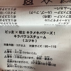 きらめきパワーズ　コスチューム　95㎝~115㎝の画像