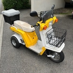 ジャイロx 側車付軽二輪　3人乗り
