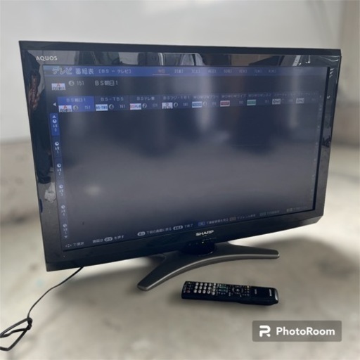 SHARP 32V型 液晶カラーテレビ AQUOS LC-32E8 リモコン付き