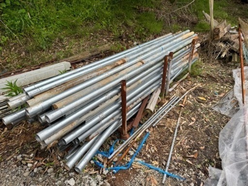交渉中　単管パイプ100本　10本からでも可
