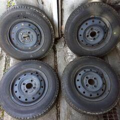 スタッドレス　軽トラ　軽バン　145/80R12 冬タイヤ　w300