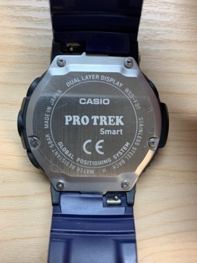 カシオ　CASIO スマートウォッチ　プロトレック　WSD-F30 ブルー　中古 