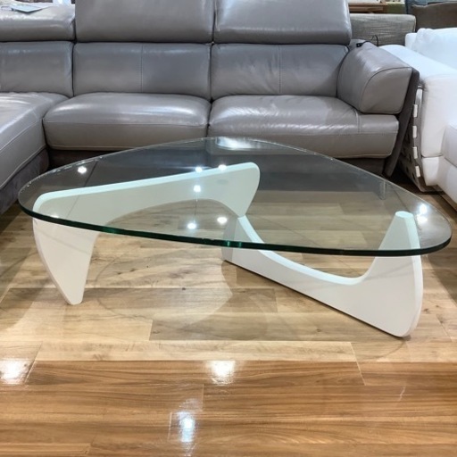 【トレファク神戸南店】ISAMU NOGUCHI ガラストップセンターテーブル【取りに来られる方限定】