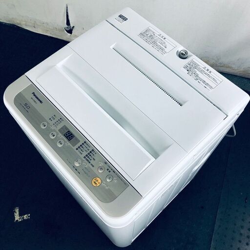 ID:sg217737 パナソニック Panasonic 洗濯機 一人暮らし 中古 2019年製 全自動洗濯機 5.0kg シルバー 送風 乾燥機能付き NA-F50B12  【リユース品：状態B】【送料無料】【設置費用無料】