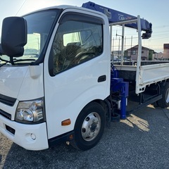 【車検整備付】日野 デュトロ 平クレーン ラジコン付 積載量39...