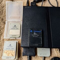PlayStation2 SCPH-70000 アナログ連射コントローラー極ホワイト付の画像