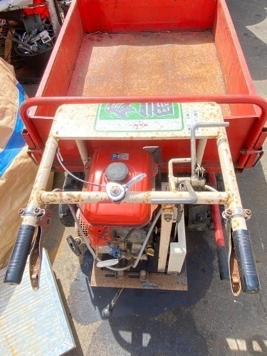 サンケー　剛力　SC-210-D　運搬車　積載　約300Kｇ　エンジン始動　クローラー　歩行型　手動ダンプ　ジャンク