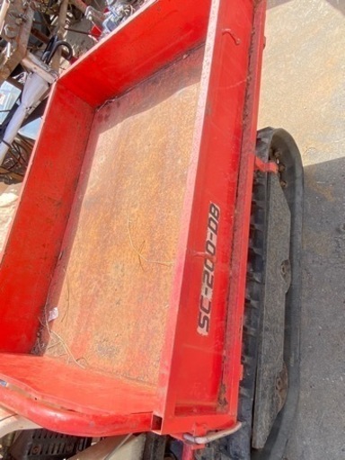 サンケー　剛力　SC-210-D　運搬車　積載　約300Kｇ　エンジン始動　クローラー　歩行型　手動ダンプ　ジャンク