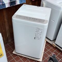 【リサイクル市場エコ伊川谷】Panasonic / パナソニック 全自動洗濯機 6.0kg NA-F60B14 ビッグウェーブ洗浄 2021年製 【取りに来られる方限定】【軽バン1時間貸出無料】