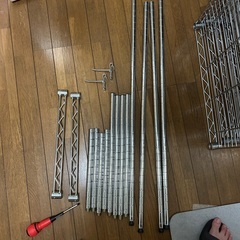 アイリスオーヤマ製メタルラック　幅50cm 奥行40cm オプションパーツつきの画像