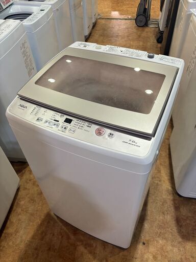 ✨安心の分解洗浄済✨AQUA 2018年製 7.0Kg 洗濯機 AQW-GV70G 【愛市I4S032534-104】