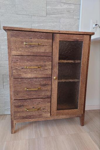 【商談中】ヴィンテージ風 キャビネット (幅70cm)