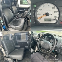 横浜発 スズキ エブリイワゴンH15年(2003年) PZターボ スポーツ DA62W ハイルーフ ブラック 黒の画像