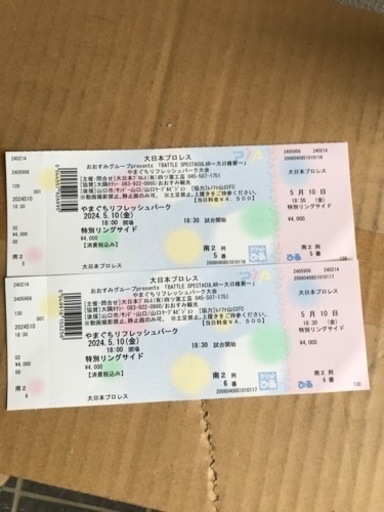 大日本プロレス5／10チケット