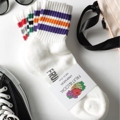 【FRUIT OF THE LOOM】3パッククオーターソックス くるぶし丈ショートソックスの画像
