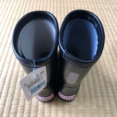 《新品》GAME ゲーム　長靴　レインシューズ　16cm　黒　ブラックの画像