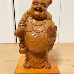 七福神 布袋尊  木彫り 置物 飾り物 オブジェ