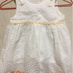 kid's  zooサイズ70ワンピース&カーディガンセットの画像