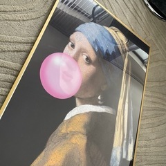 フェルメール　真珠の耳飾りの女　パロディ　モダンアートの画像