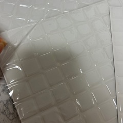 洗面所の模様替えに☺️ スクエアタイル　4枚  リメイク　DIY diyの画像