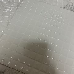 洗面所の模様替えに☺️ スクエアタイル　4枚  リメイク　DIY diyの画像