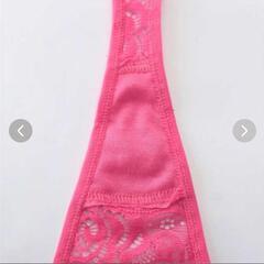 赤Tバック紐パンレディース下着パンツセクシーレース透け感の画像