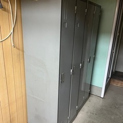 オフィス用家具 2連スチールロッカー