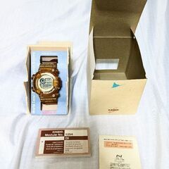 激レア　本体ゴールド　CASIO G-SHOCK FROGMAN W.C.C.S. 世界サンゴ礁保護協会 DW-8201WC  オレンジ トリプルマンタ カシオ Gショック フロッグマン　ブラックベルト付の画像