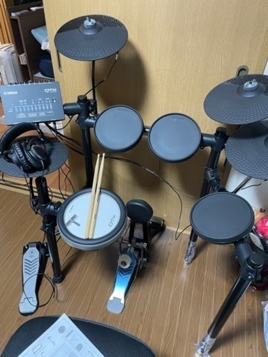 お近くまで配送いたします！YAMAHA 電子ドラム DTX482K スローン、防音マット付き