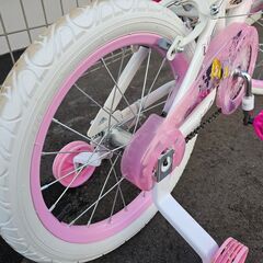 補助輪付き自転車 ディズニープリンセス　Disney Princess Kids' Bike, Pink, 16-inchの画像