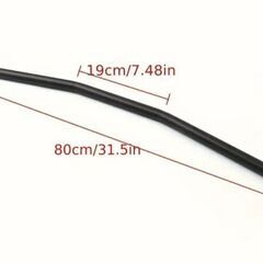 バイク　ハンドル　バー　ブラック　22mmの画像