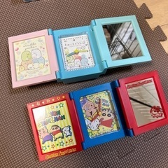 　置き時計　３面ミラー&フレームクロックの画像