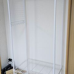 【問合せ中】アイリスオオヤマ　カラーメタルラック ワードローブ