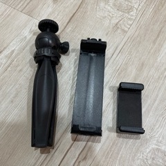 三脚 カメラ スマホ  タブレット用アダプタ付