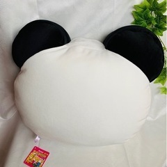 たべっ子どうぶつ　もっちりフェイスクッション　ぱんだ　ぬいぐるみ　BIGの画像