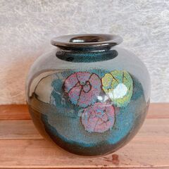 ｟９｠壺　花瓶　アンティーク　昭和レトロ　生け花　華道