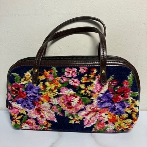 ロ2404-837 Lake Alster 多機能ミニバック ネイビー 中古美品