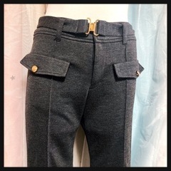 ꒰未使用꒱Nissen バックルベルト センターライン ベルボトム ロングパンツの画像