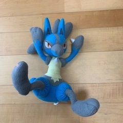 値下げしました！ポケモン　ルカリオぬいぐるみの画像